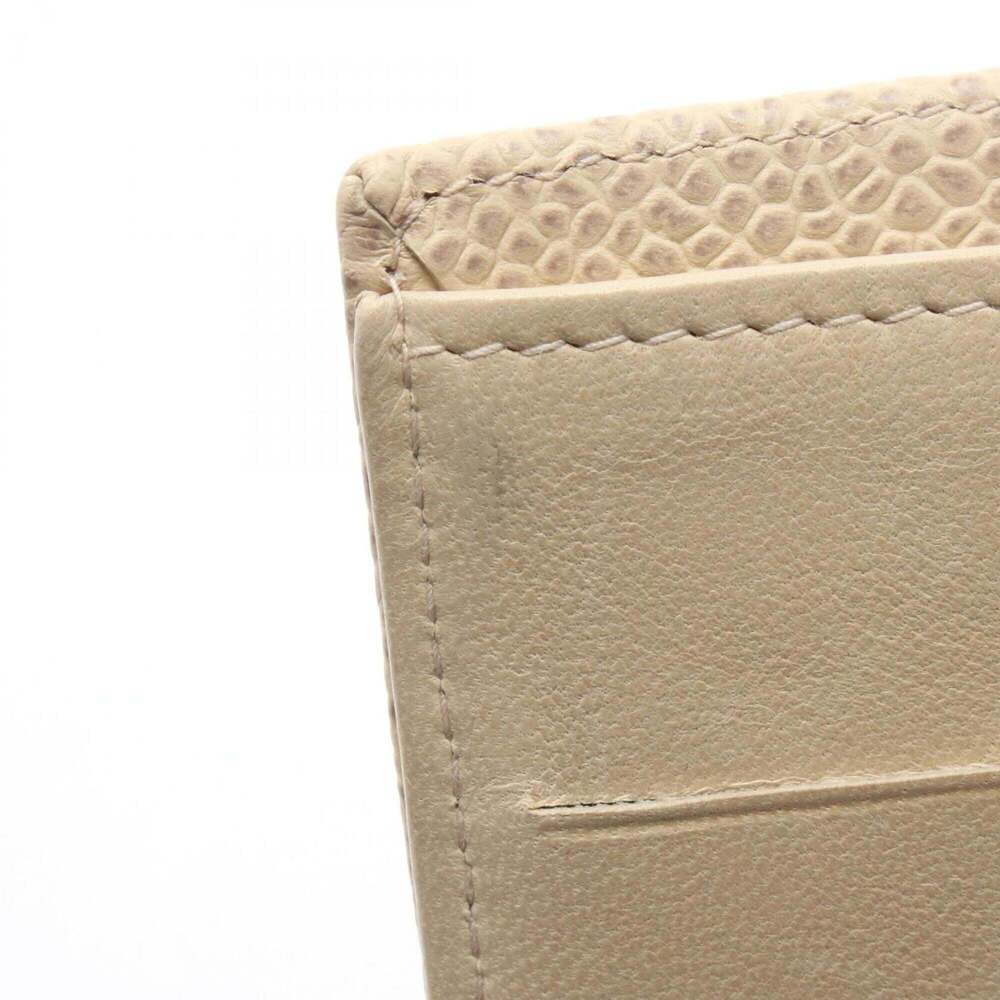 CHANEL Authentic White Caviar Leather Logo Wallet - Picture 7 of 9